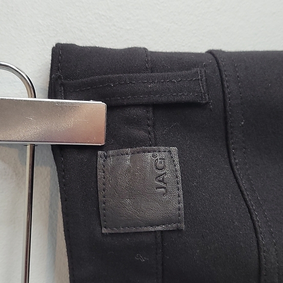 JAG Lara Soft Black Knit Ponte Md Rise Skinny Pants Size 4 - Picture 5 of 12